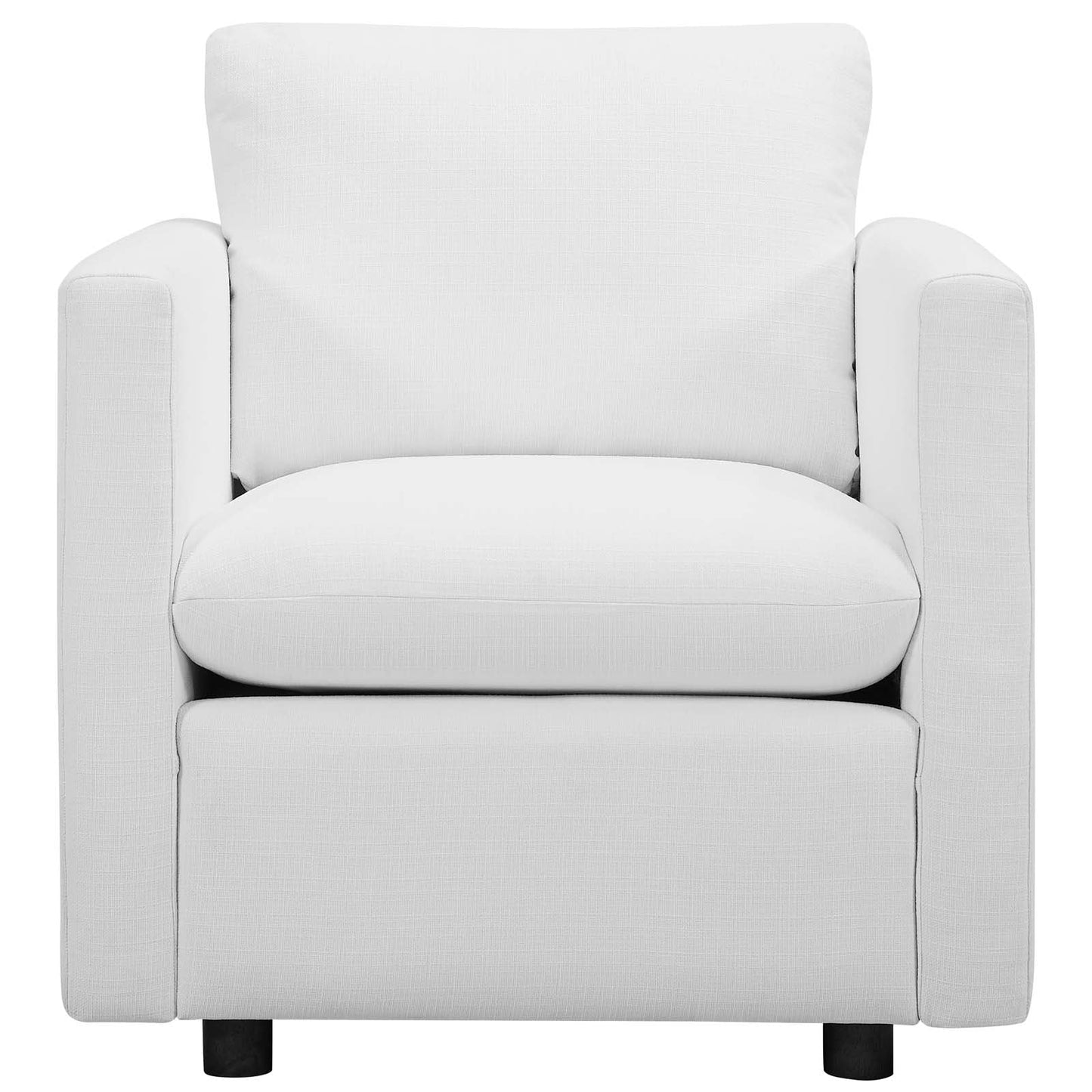 Activate Upholstered Fabric Armchair White EEI-3045-WHI