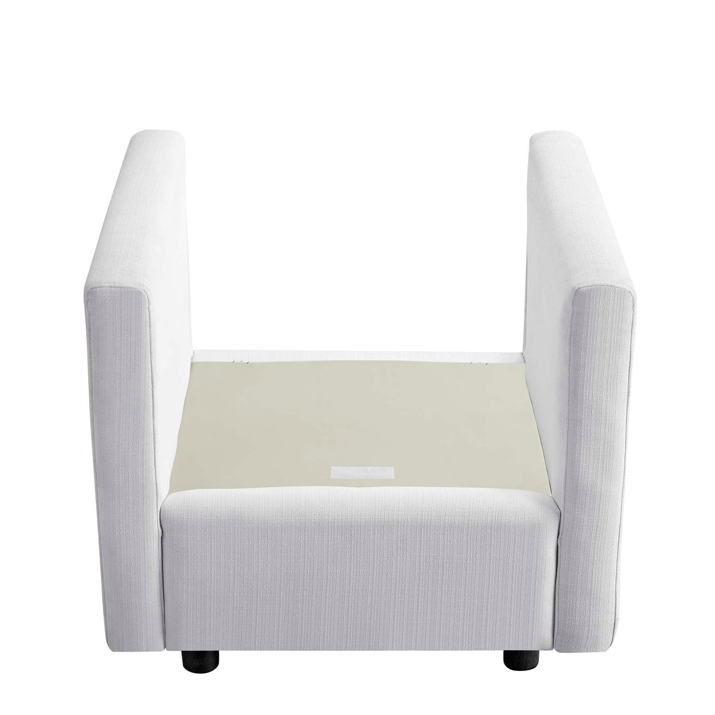 Activate Upholstered Fabric Armchair White EEI-3045-WHI