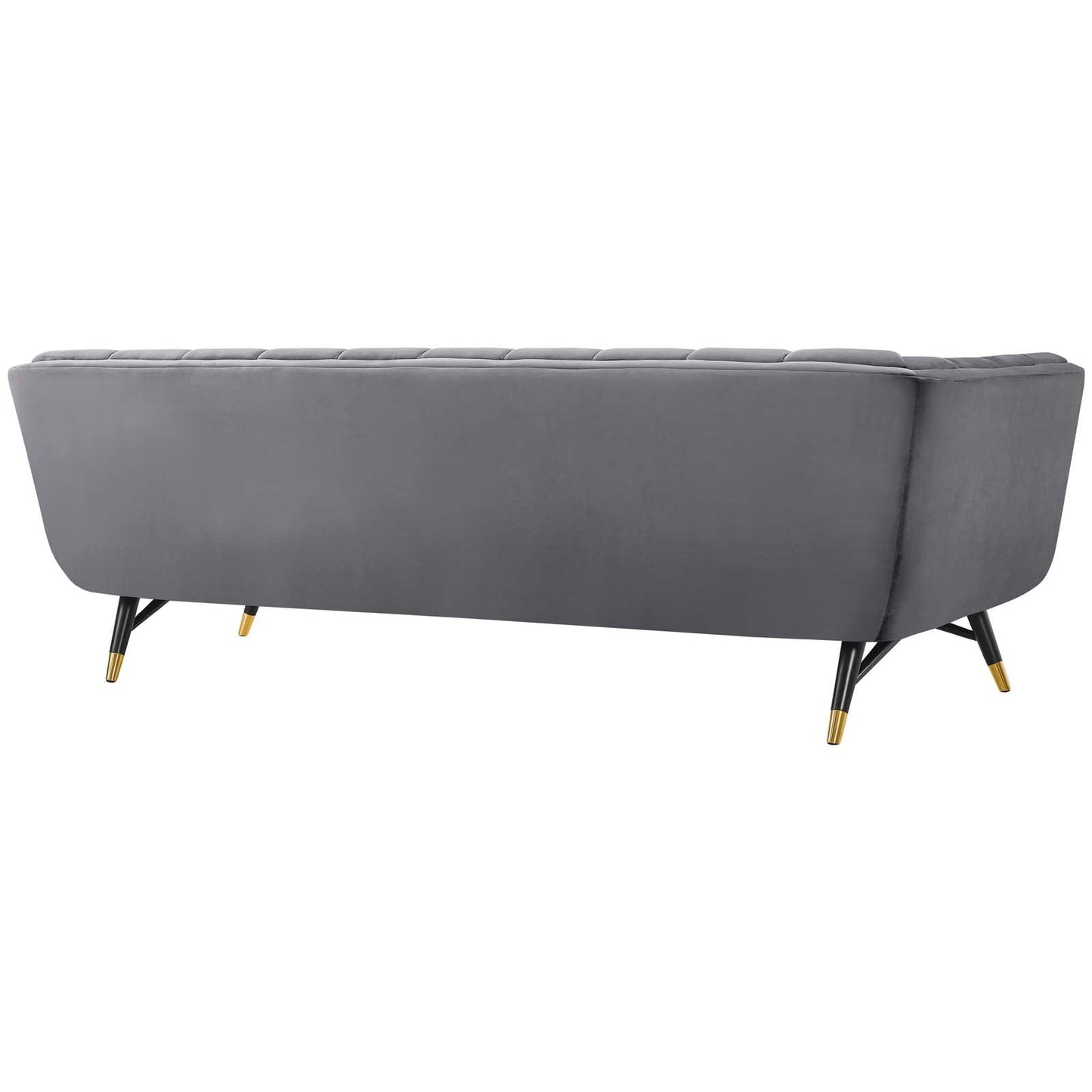 Adept Performance Velvet Sofa Gray EEI-3059-GRY