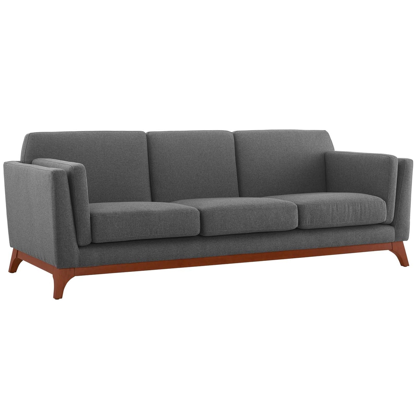 Chance Upholstered Fabric Sofa Gray EEI-3062-GRY