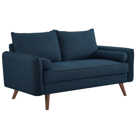 Revive Upholstered Fabric Loveseat Azure EEI-3091-AZU