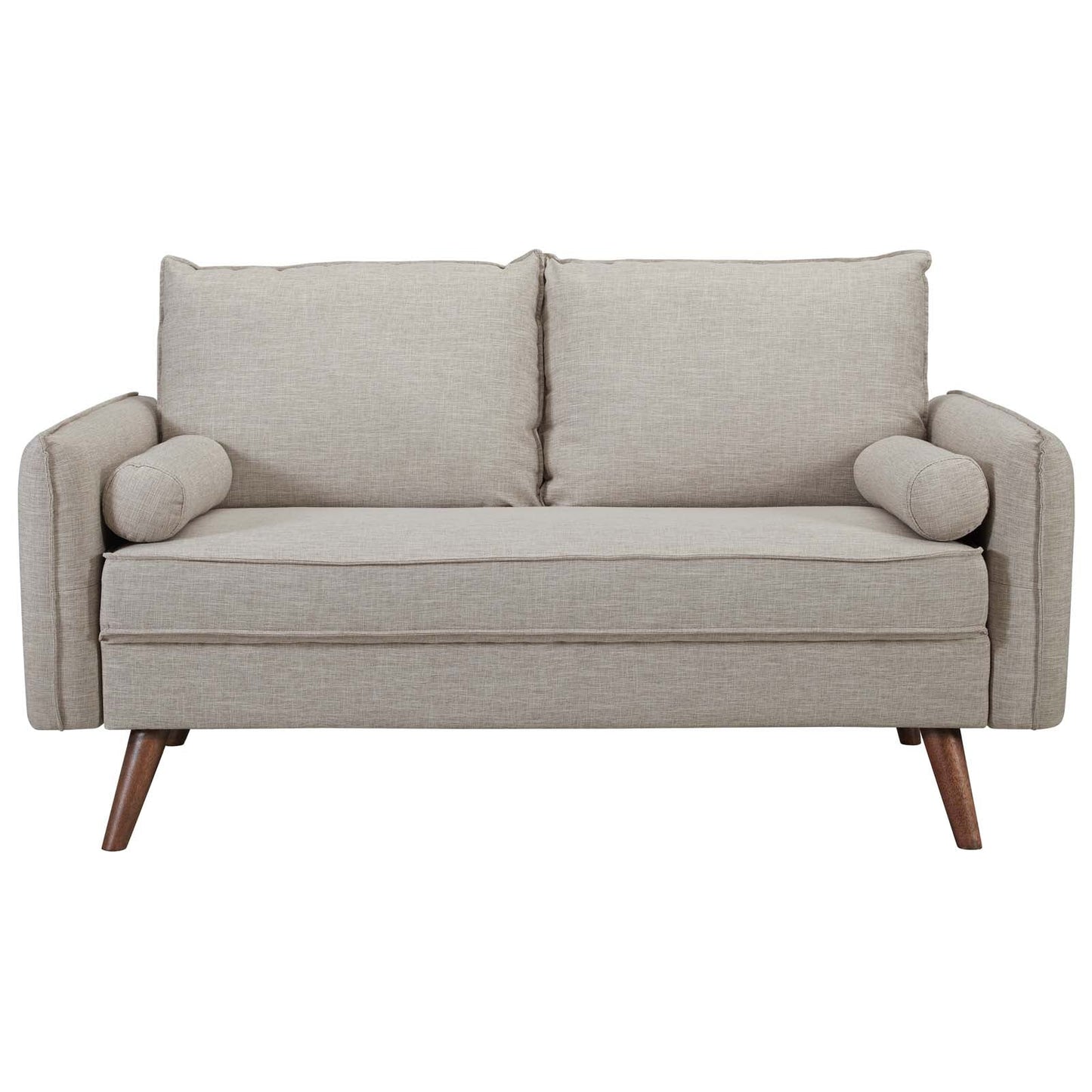 Revive Upholstered Fabric Loveseat Beige EEI-3091-BEI