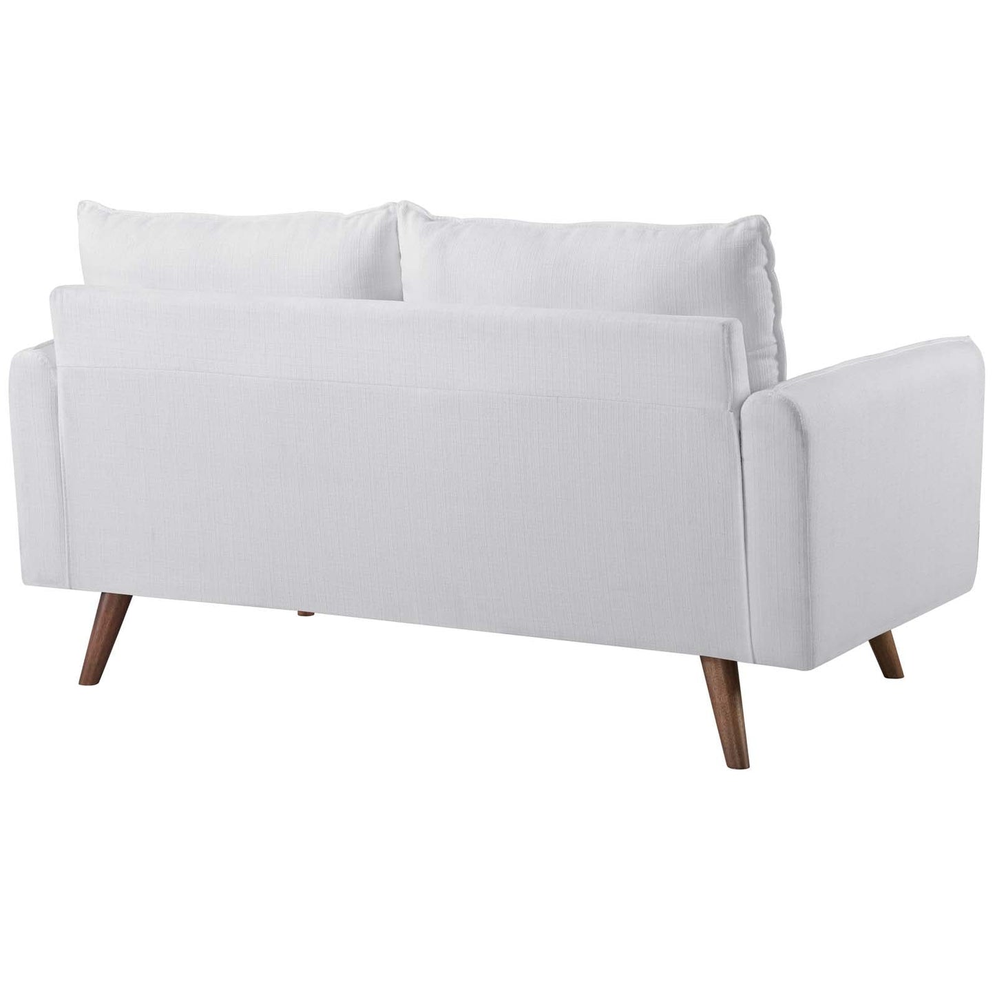 Revive Upholstered Fabric Loveseat White EEI-3091-WHI