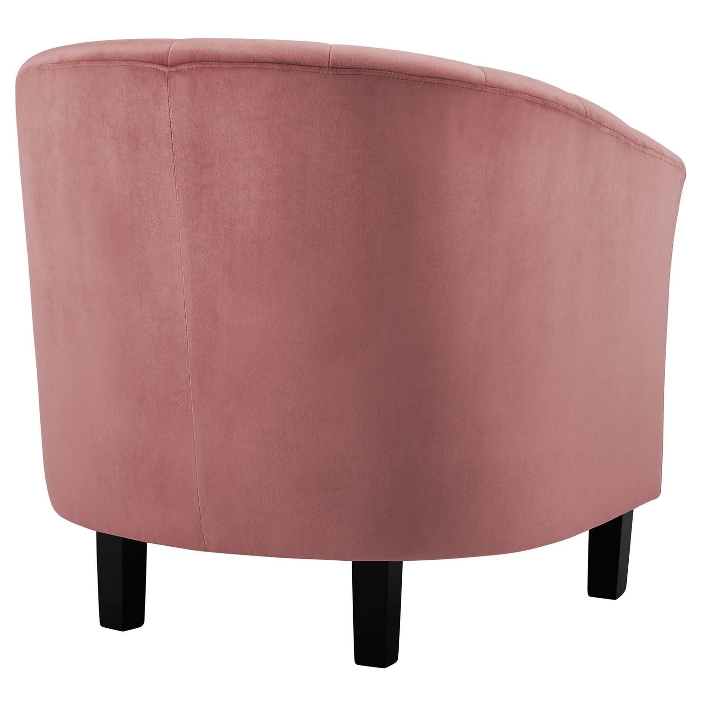 Prospect Channel Tufted Performance Velvet Armchair Dusty Rose EEI-3188-DUS