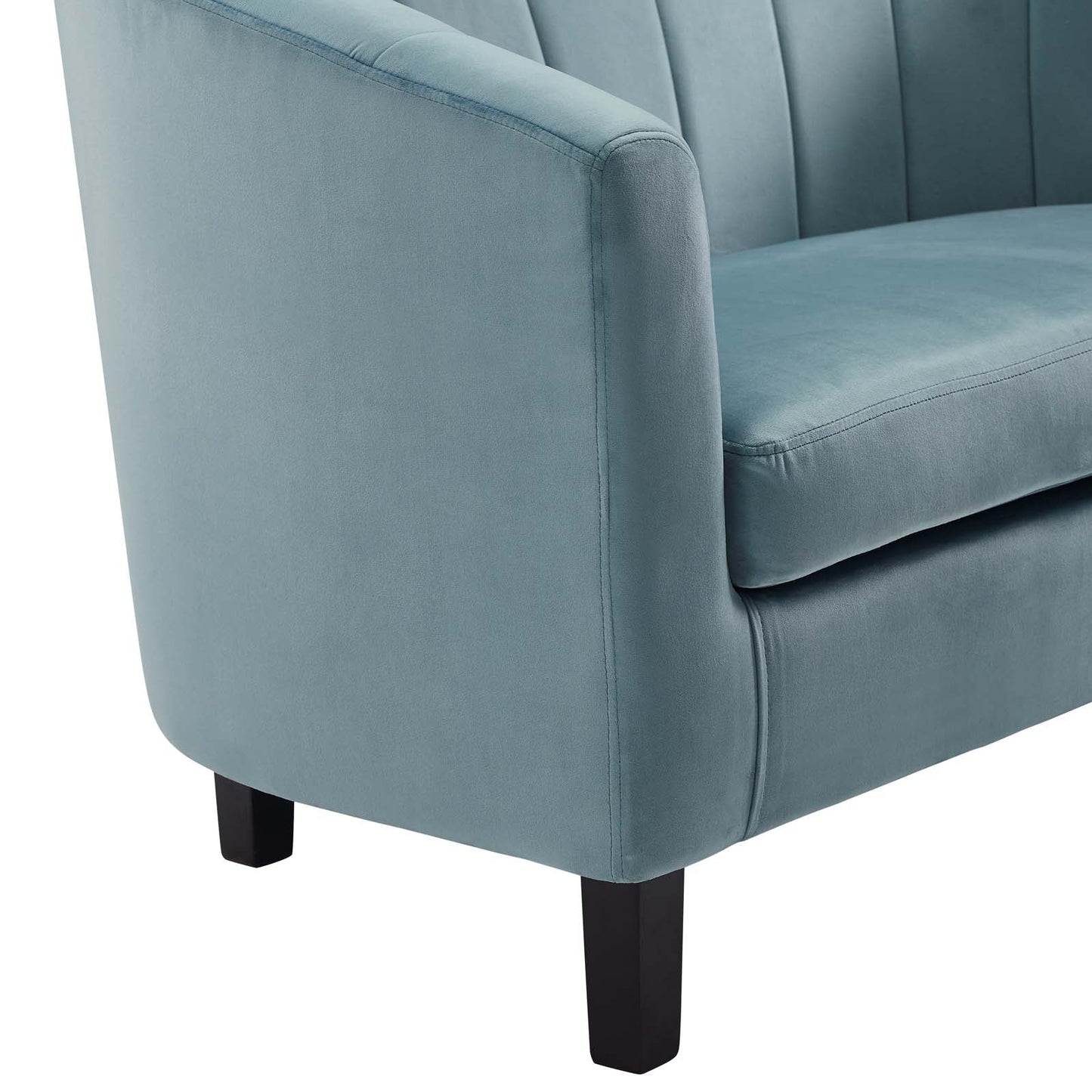 Prospect Channel Tufted Performance Velvet Armchair Light Blue EEI-3188-LBU