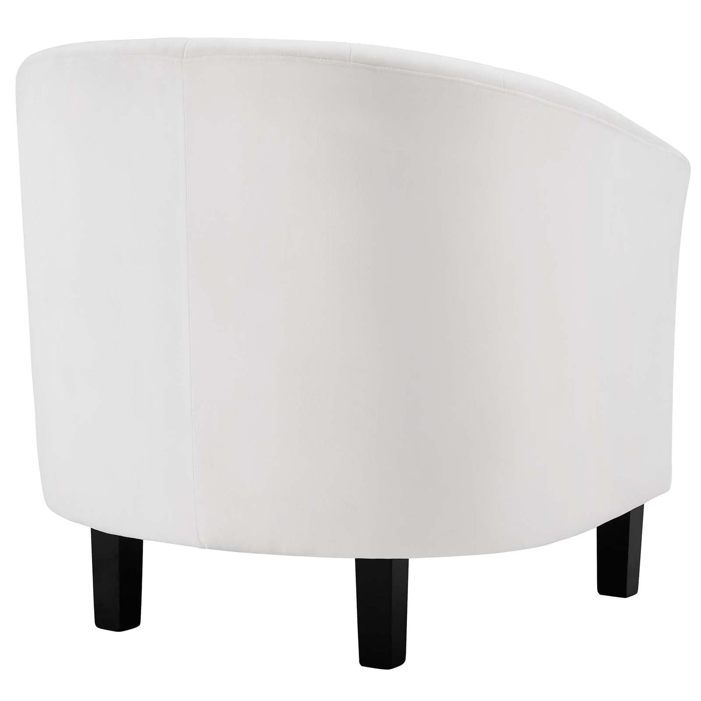 Prospect Channel Tufted Performance Velvet Armchair White EEI-3188-WHI