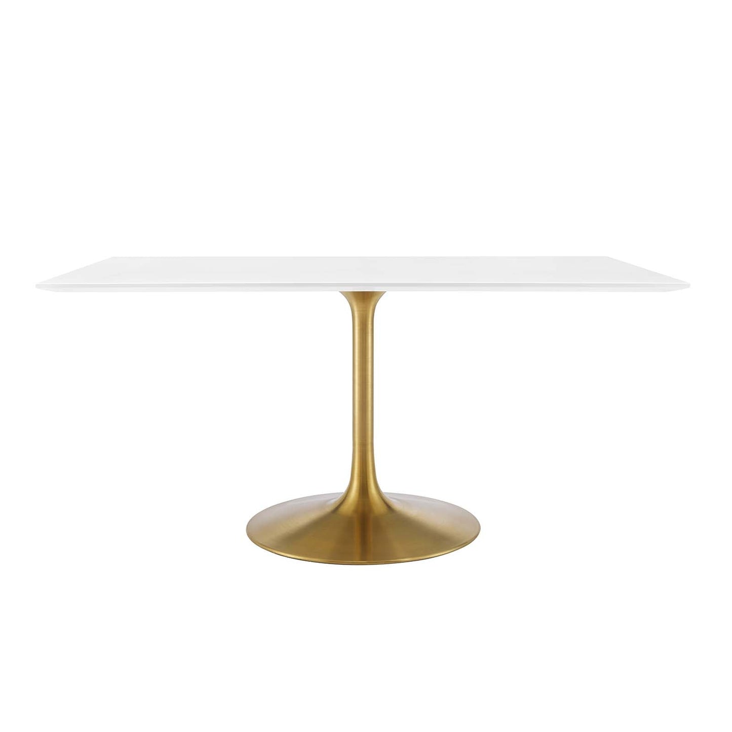 Lippa 60" Rectangular Wood Dining Table Gold White EEI-3256-GLD-WHI