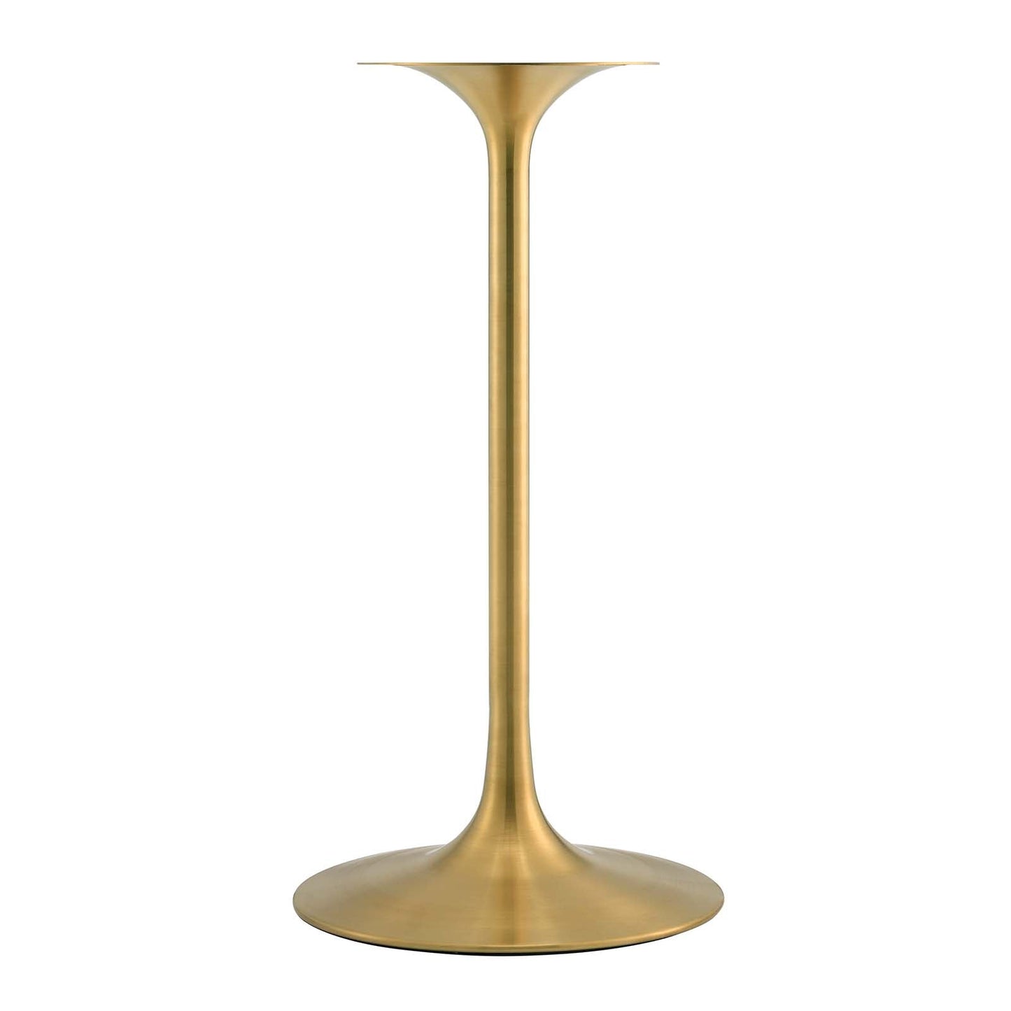 Lippa 28" Round Artificial Marble Bar Table Gold White EEI-3264-GLD-WHI