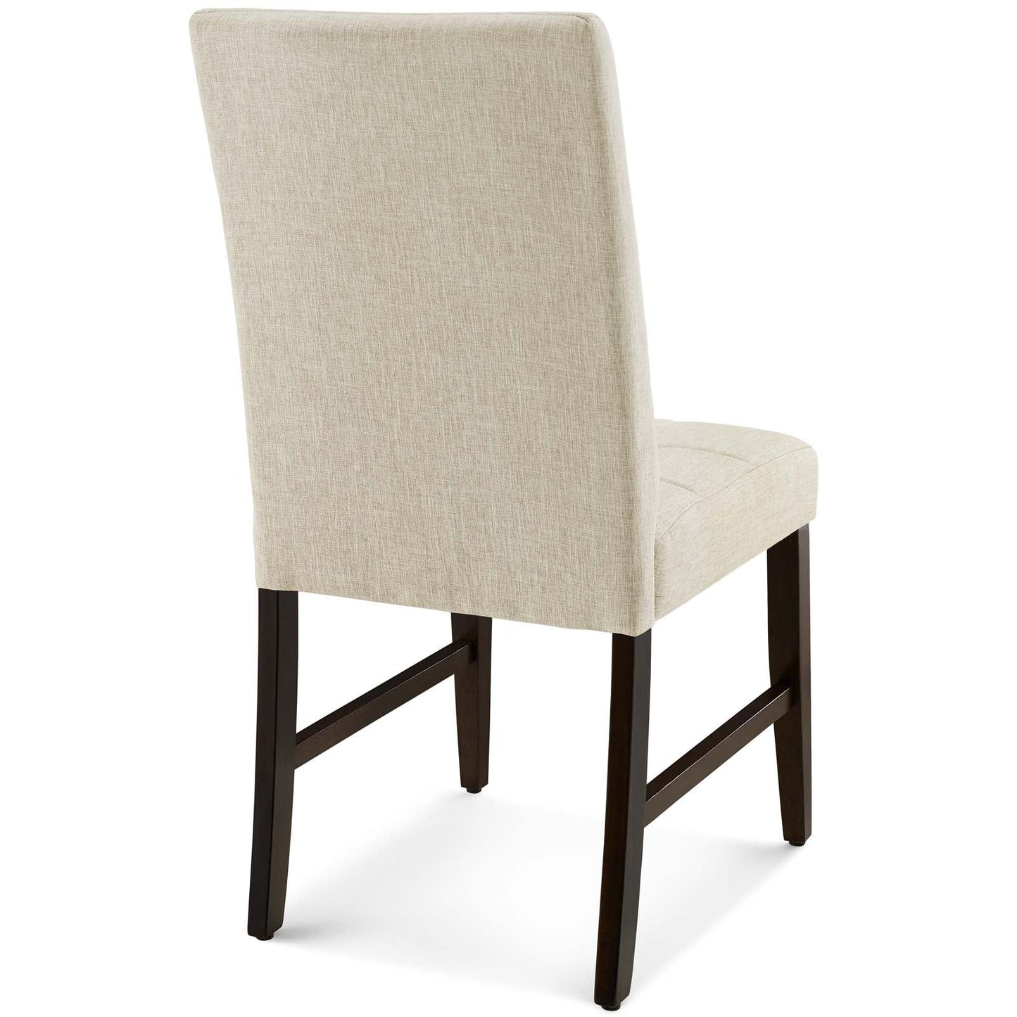 Promulgate Biscuit Tufted Upholstered Fabric Dining Chair Set of 2 Beige EEI-3335-BEI