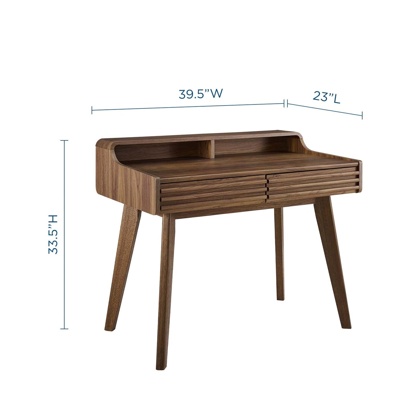 Render Writing Desk Walnut EEI-3342-WAL