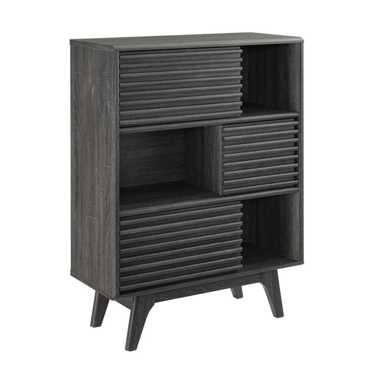 Render Three-Tier Display Storage Cabinet Stand Charcoal EEI-3343-CHA