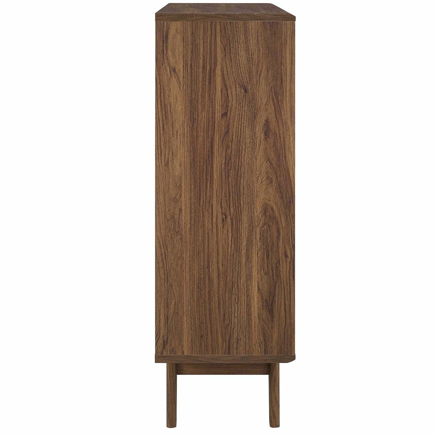 Render Three-Tier Display Storage Cabinet Stand Walnut EEI-3343-WAL