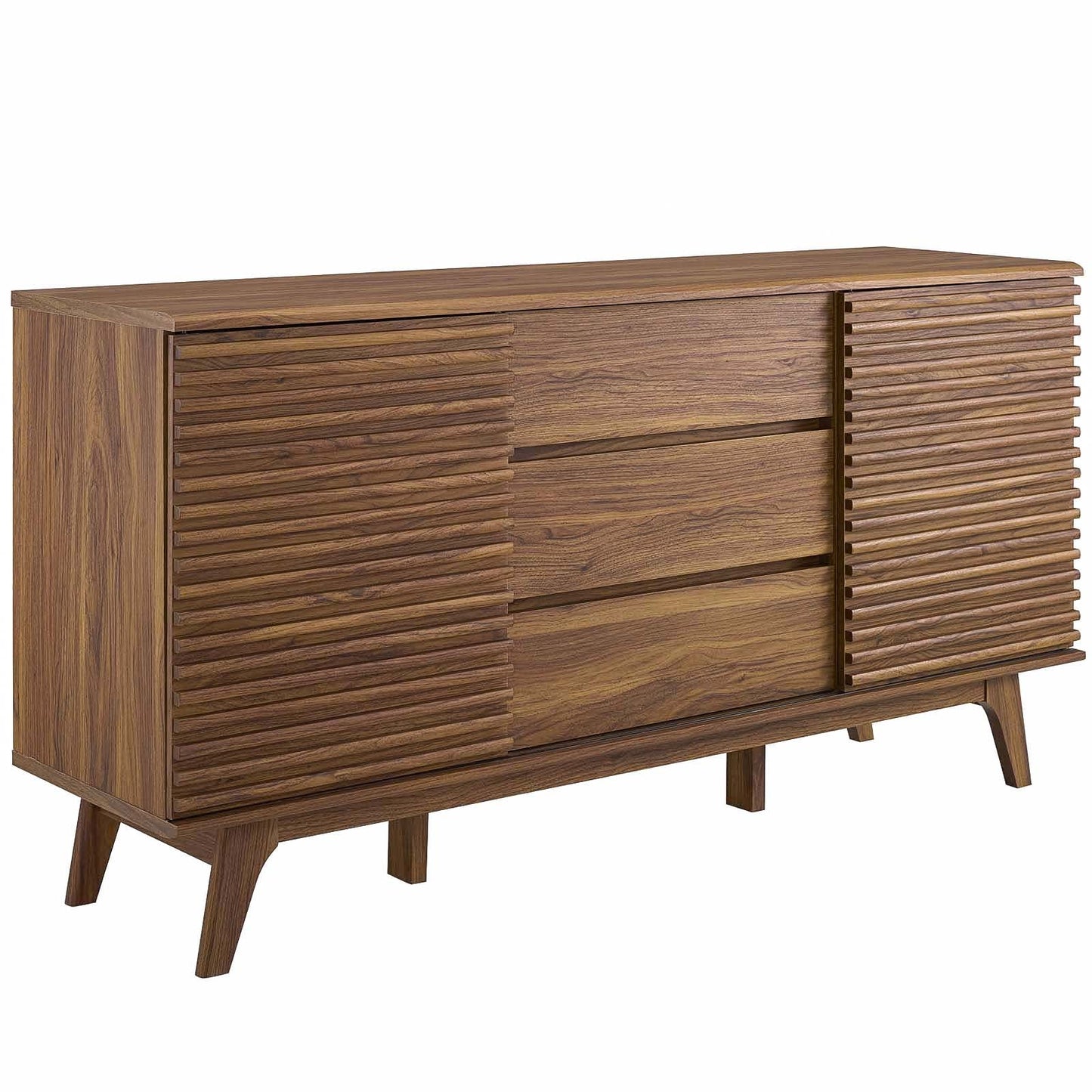 Render 63" Sideboard Buffet Table or TV Stand Walnut EEI-3344-WAL