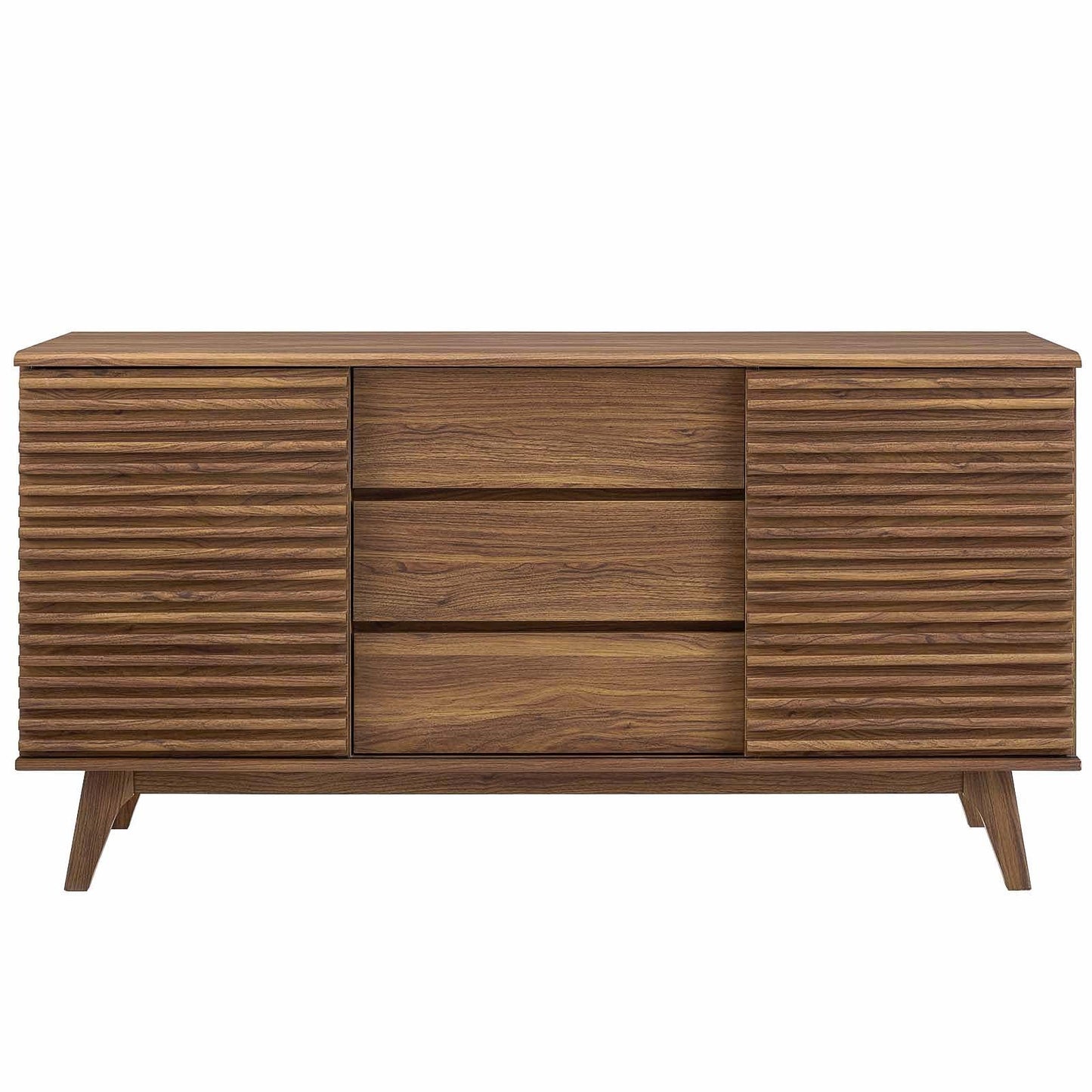 Render 63" Sideboard Buffet Table or TV Stand Walnut EEI-3344-WAL