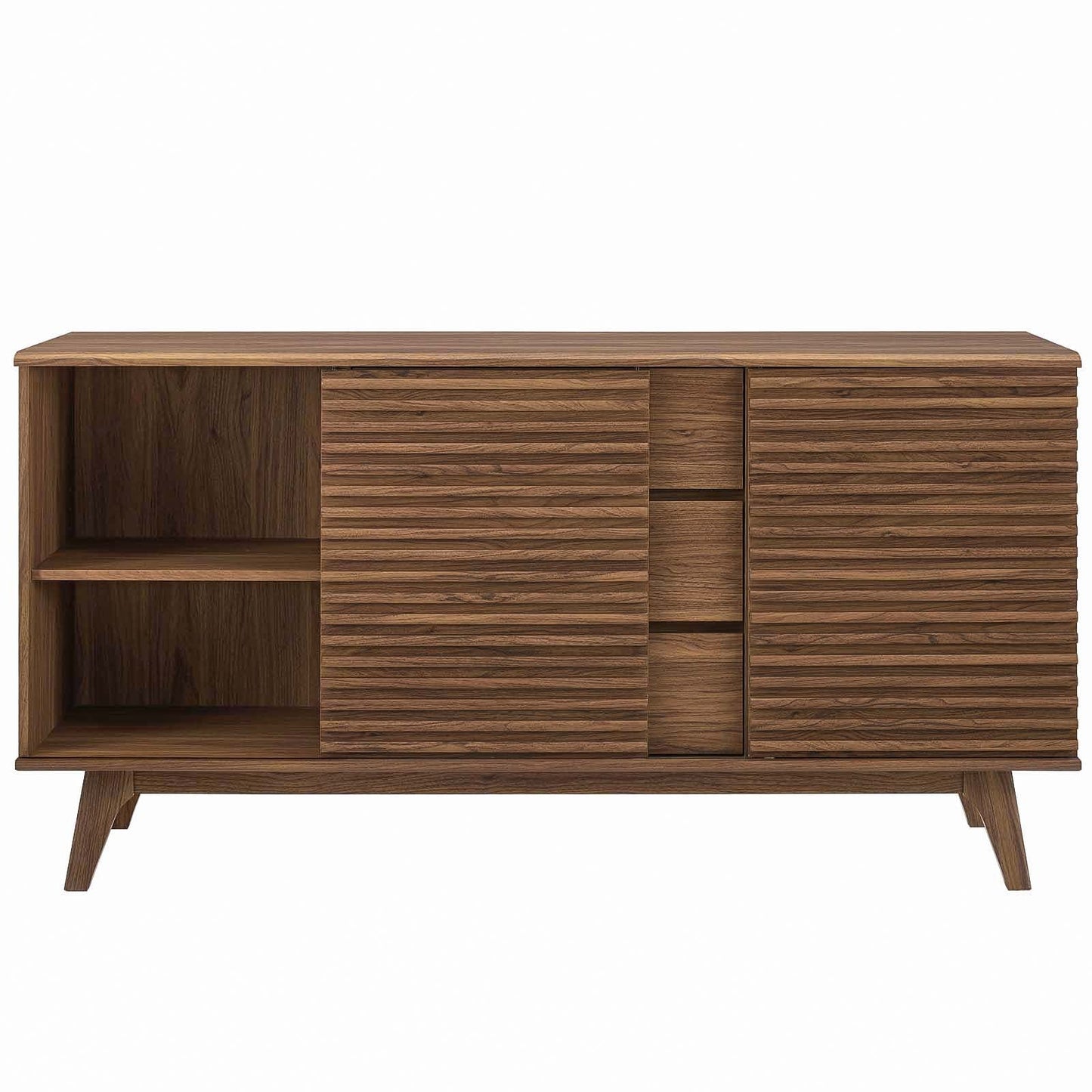 Render 63" Sideboard Buffet Table or TV Stand Walnut EEI-3344-WAL