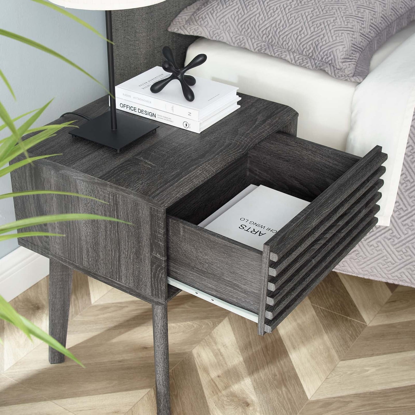 Render End Table Charcoal EEI-3345-CHA