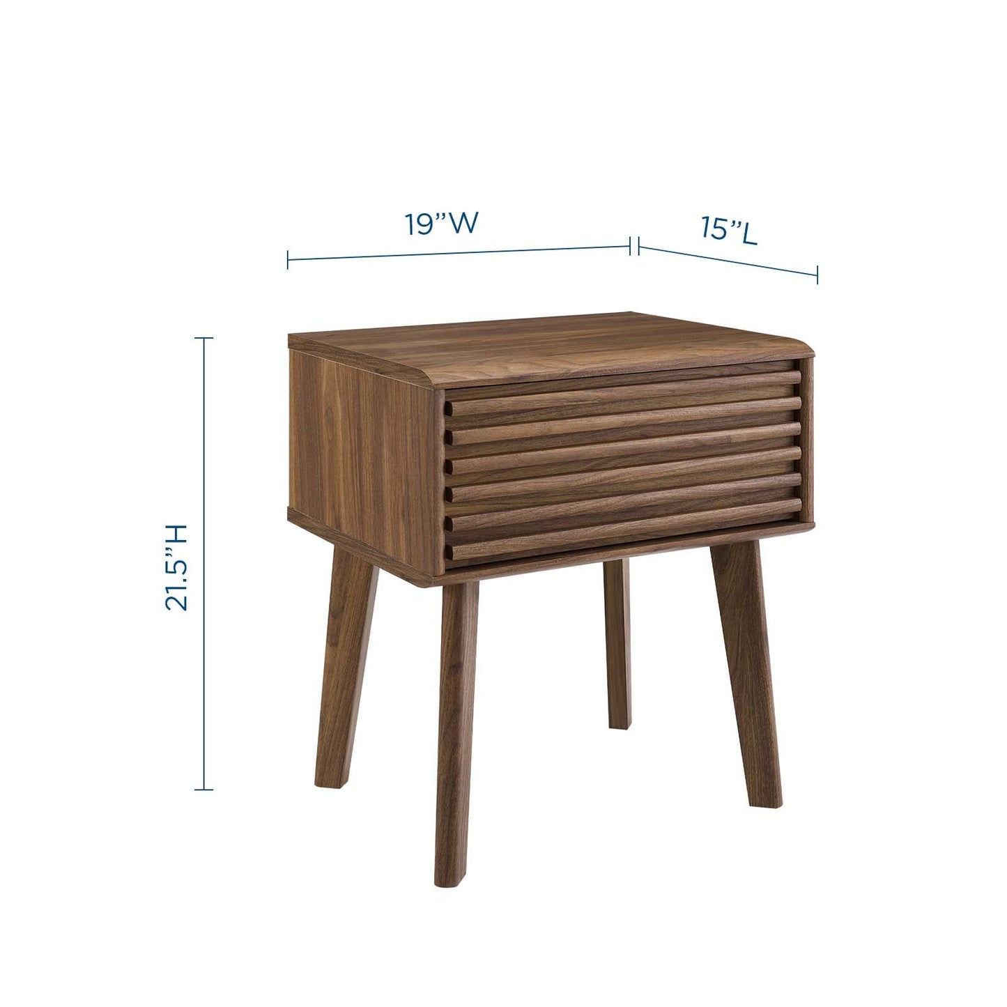 Render End Table Walnut EEI-3345-WAL