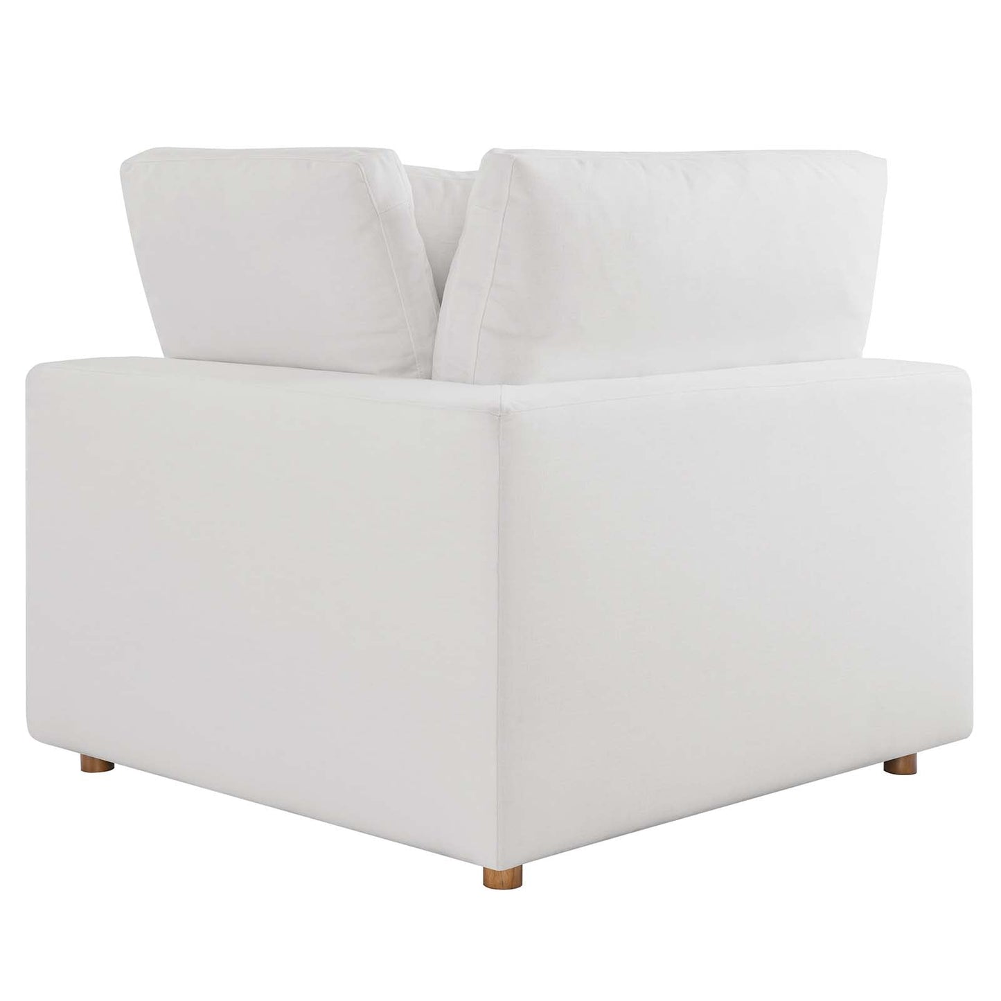 Commix Down Filled Overstuffed 3 Piece Sectional Sofa Set Pure White EEI-3355-PUW