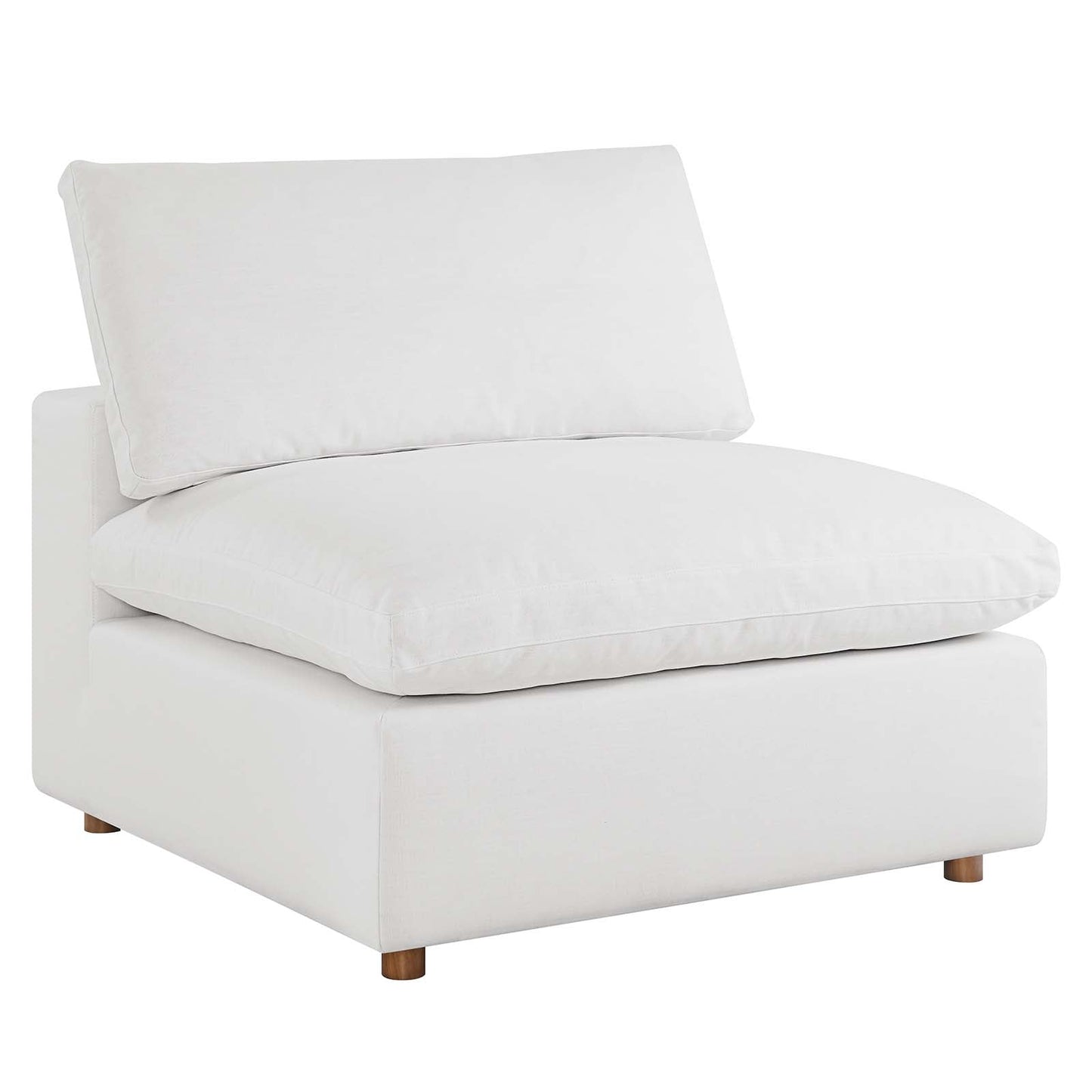 Commix Down Filled Overstuffed 3 Piece Sectional Sofa Set Pure White EEI-3355-PUW