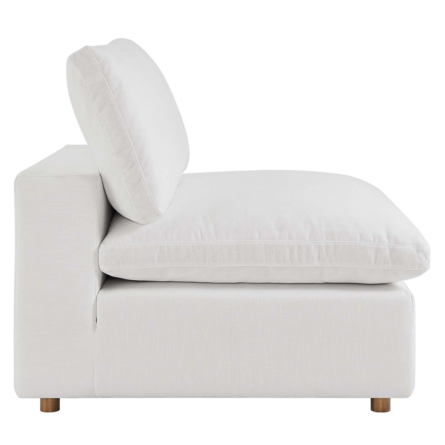 Commix Down Filled Overstuffed 3 Piece Sectional Sofa Set Pure White EEI-3355-PUW