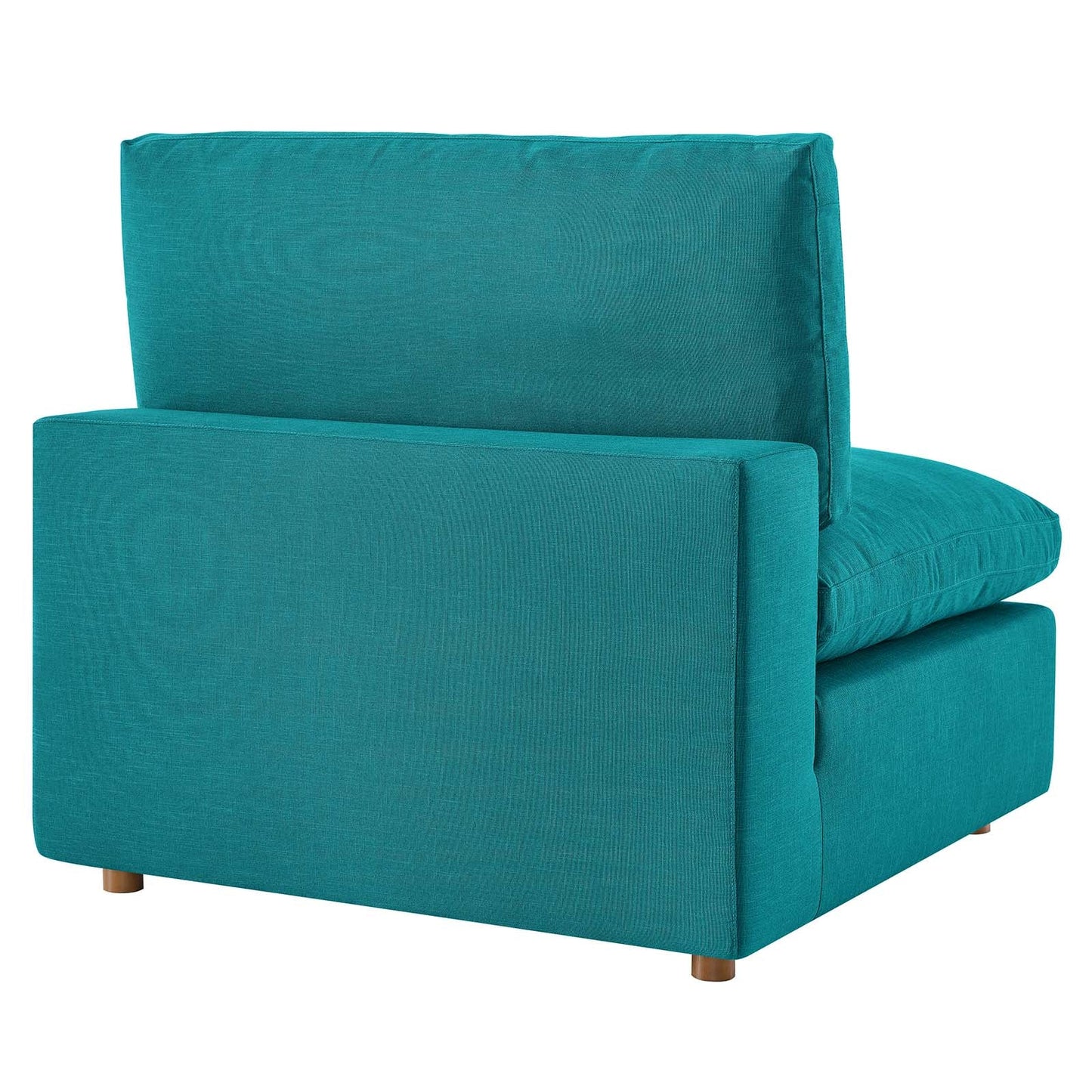 Commix Down Filled Overstuffed 4 Piece Sectional Sofa Set Teal EEI-3356-TEA