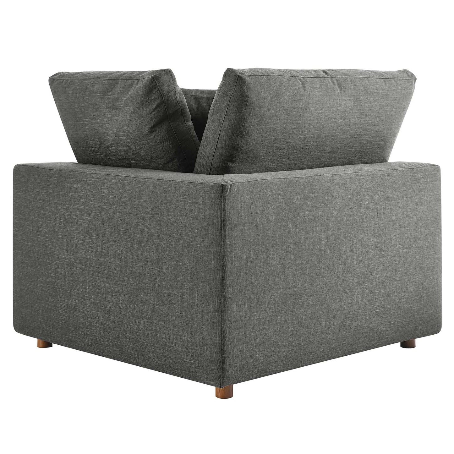 Commix Down Filled Overstuffed 5-Piece Armless Sectional Sofa Gray EEI-3360-GRY