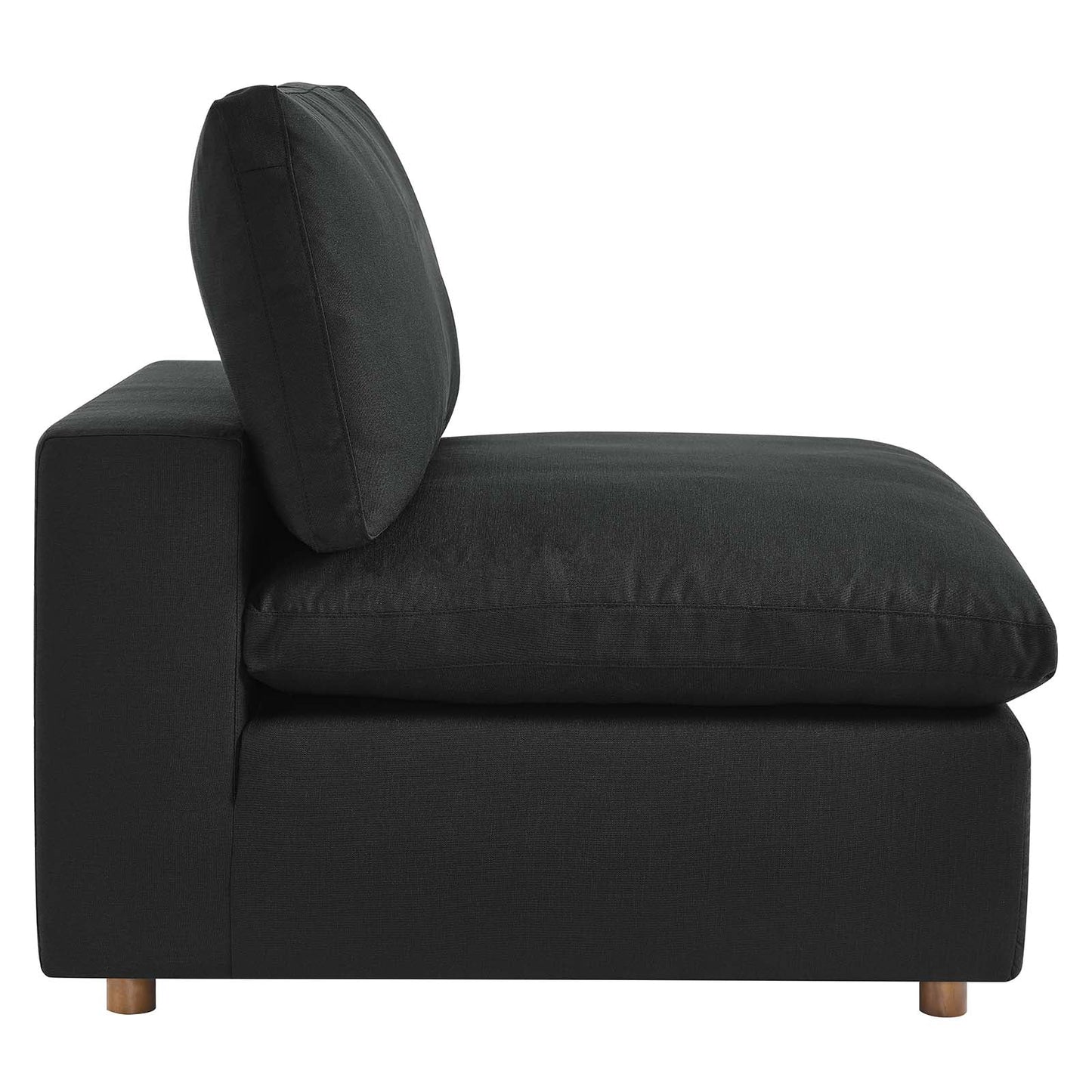 Commix Down Filled Overstuffed 6-Piece Sectional Sofa Black EEI-3362-BLK