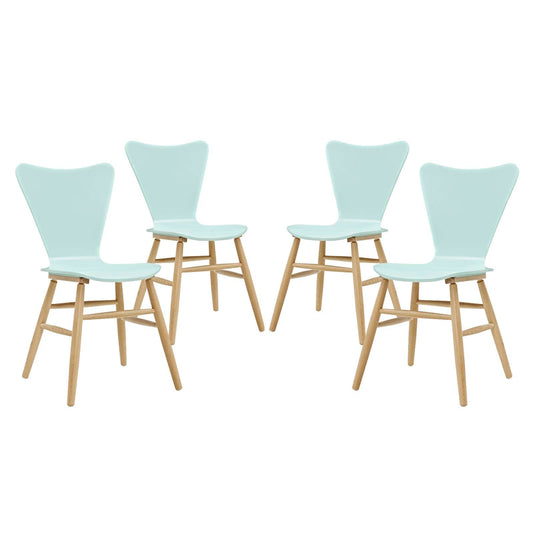 Cascade Dining Chair Set of 4 Light Blue EEI-3380-LBU