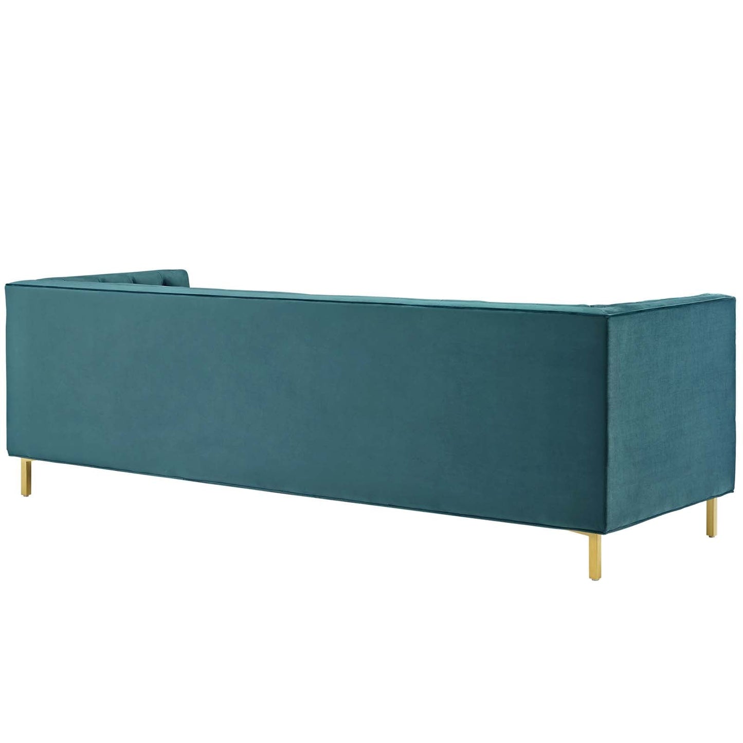 Delight Tufted Button Performance Velvet Sofa Sea Blue EEI-3455-SEA