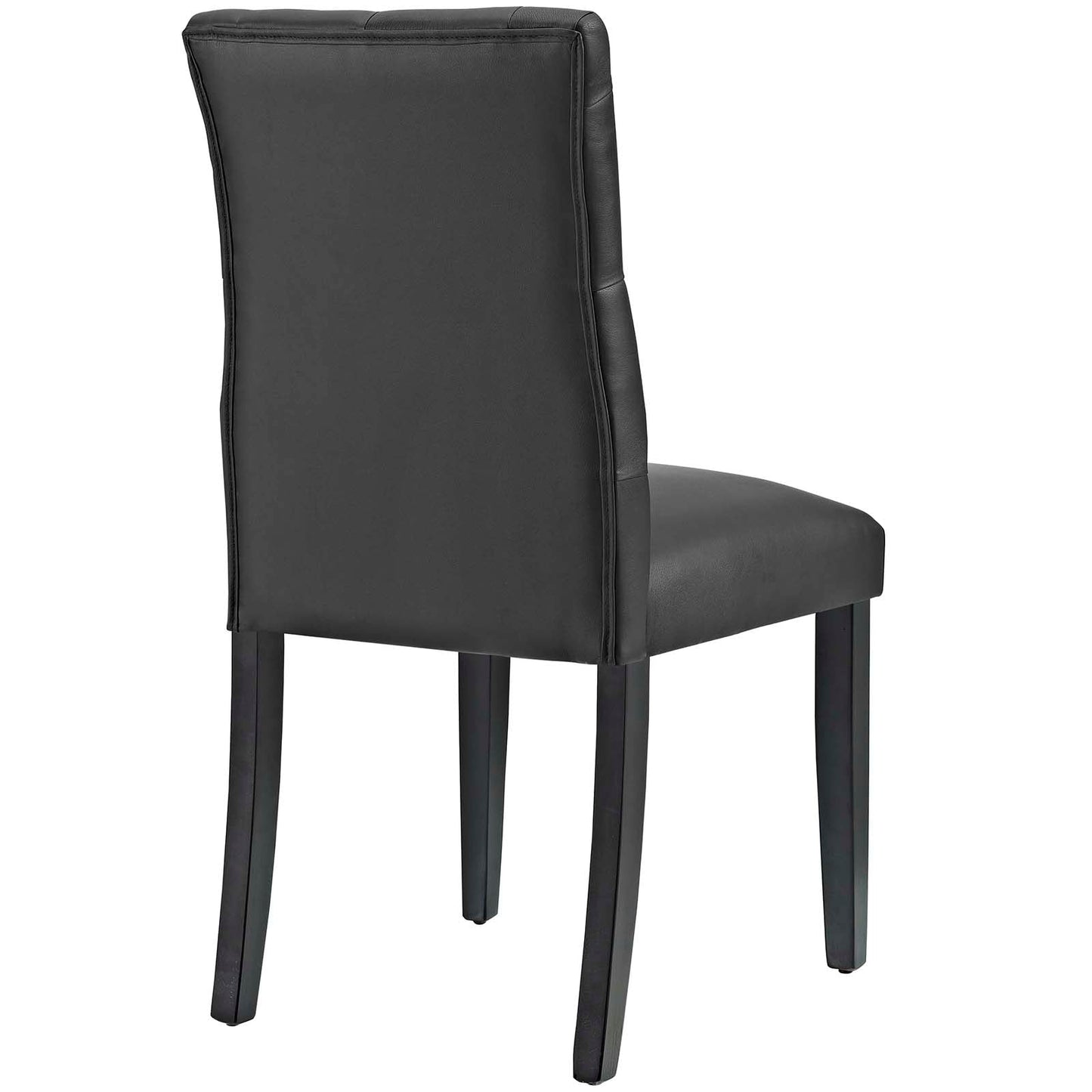 Duchess Dining Chair Vinyl Set of 2 Black EEI-3472-BLK