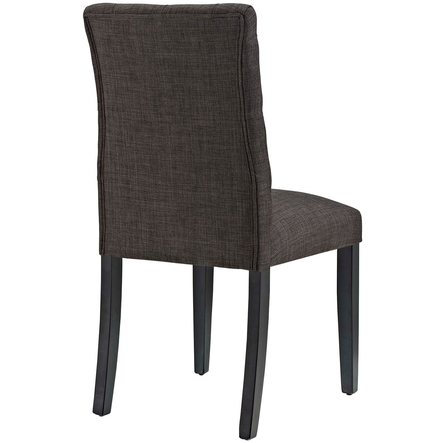 Duchess Dining Chair Fabric Set of 2 Brown EEI-3474-BRN