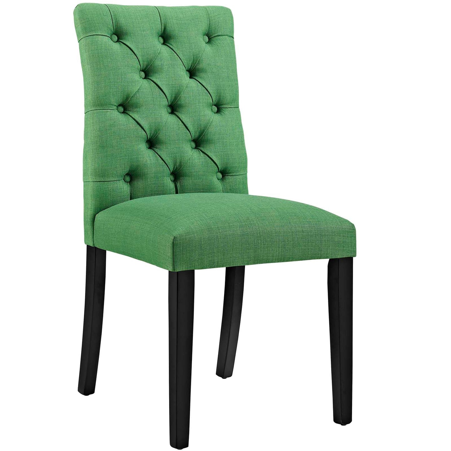 Duchess Dining Chair Fabric Set of 2 Green EEI-3474-GRN