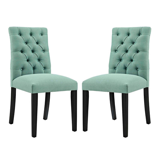 Duchess Dining Chair Fabric Set of 2 Laguna EEI-3474-LAG