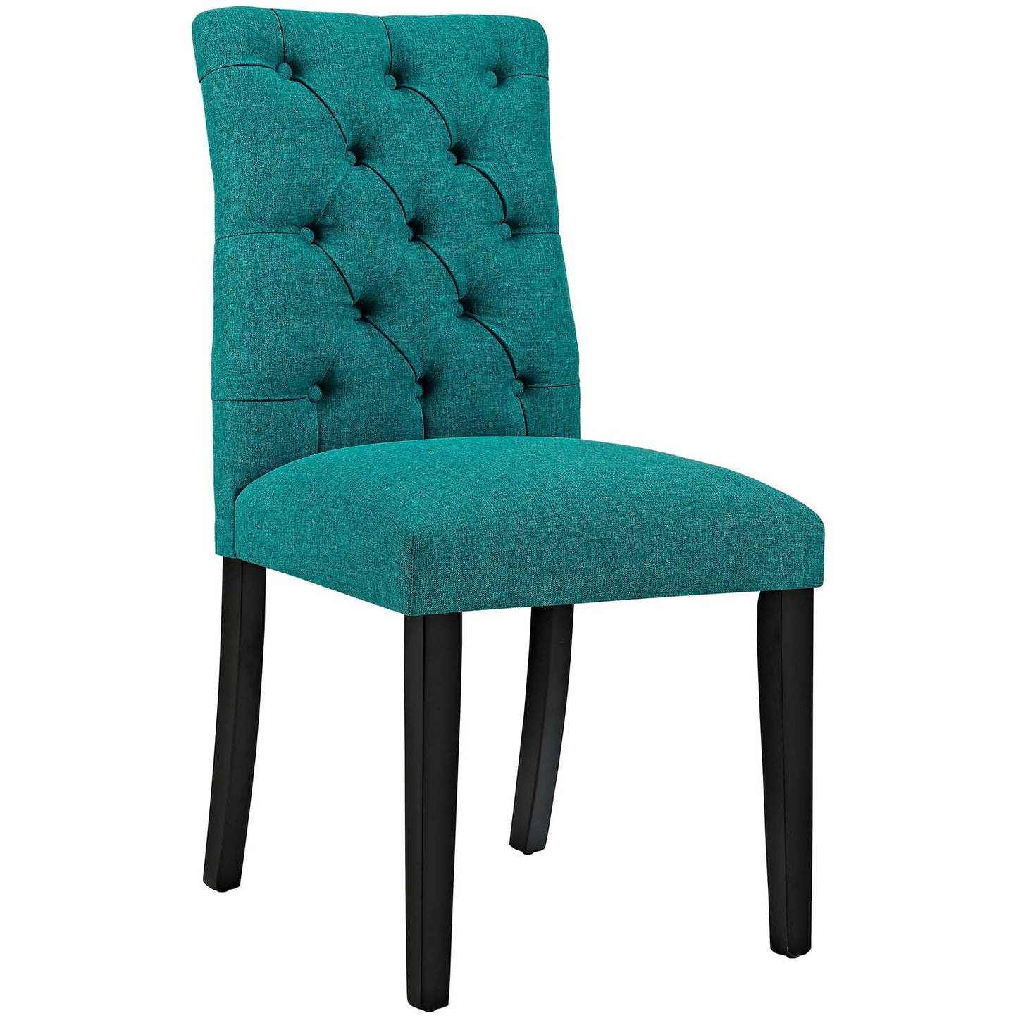 Duchess Dining Chair Fabric Set of 2 Teal EEI-3474-TEA