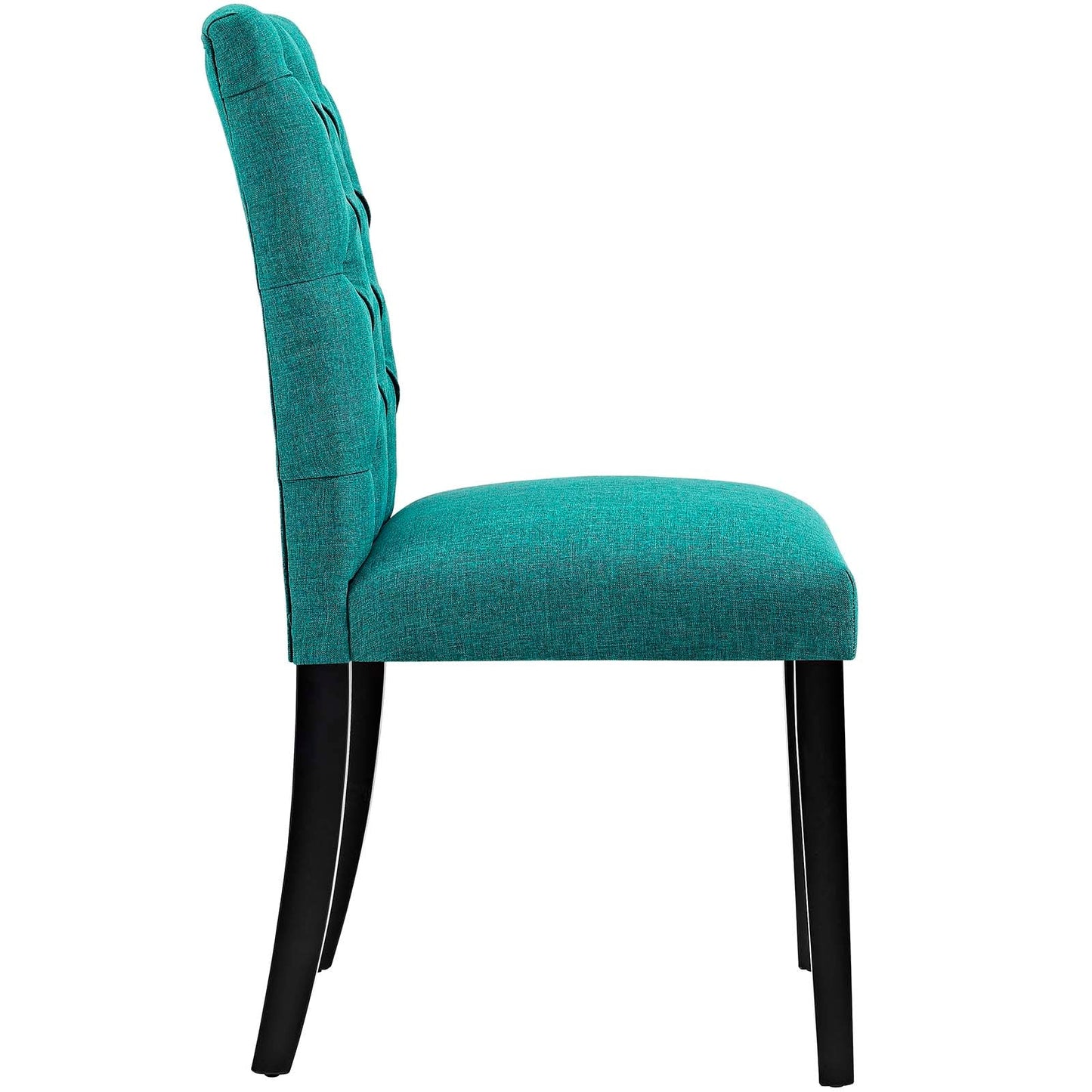 Duchess Dining Chair Fabric Set of 2 Teal EEI-3474-TEA