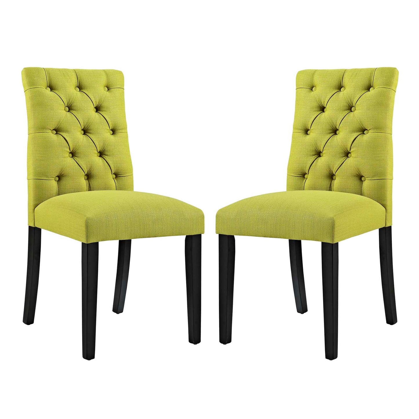 Duchess Dining Chair Fabric Set of 2 Wheatgrass EEI-3474-WHE