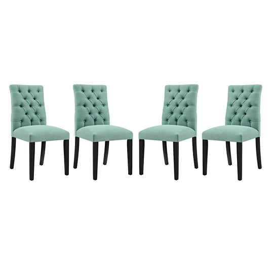 Duchess Dining Chair Fabric Set of 4 Laguna EEI-3475-LAG