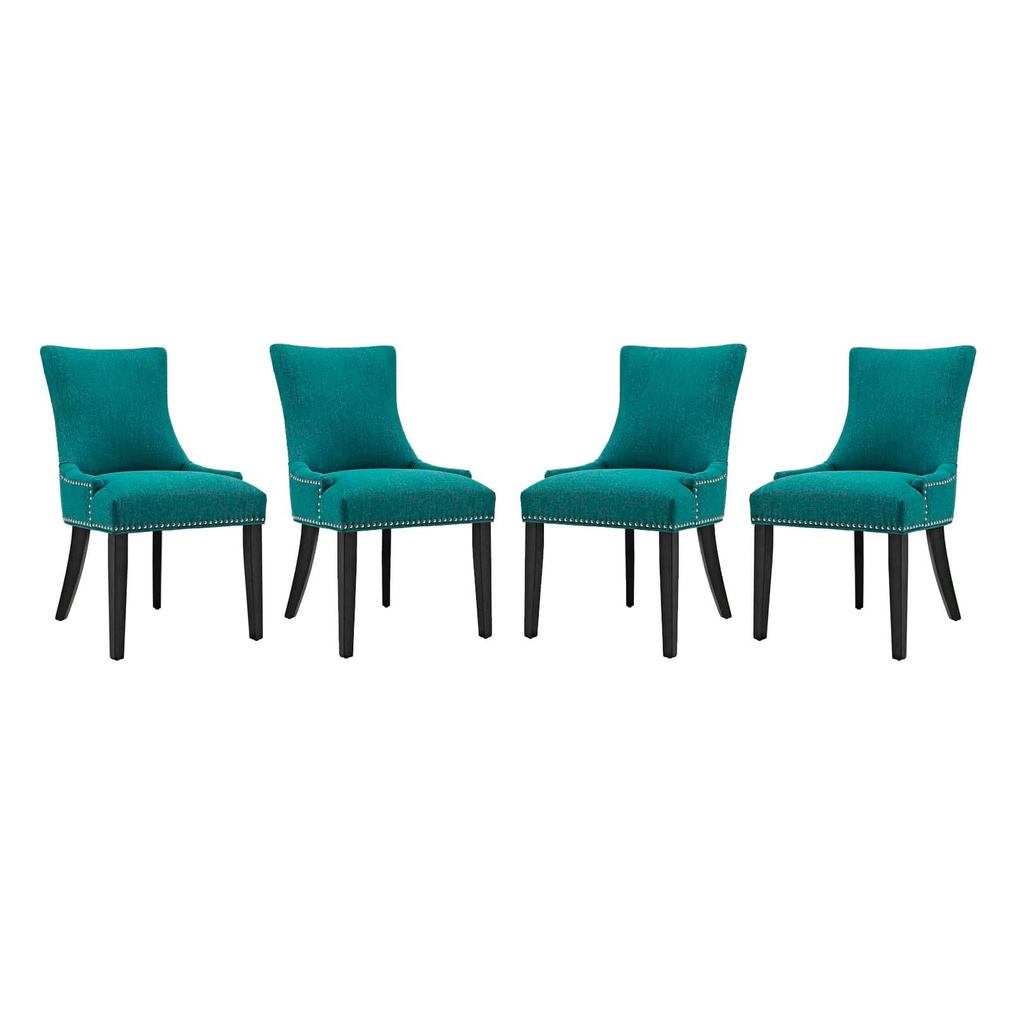 Marquis Dining Chair Fabric Set of 4 Teal EEI-3497-TEA