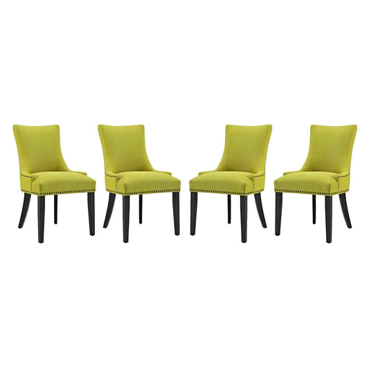 Marquis Dining Chair Fabric Set of 4 Wheatgrass EEI-3497-WHE