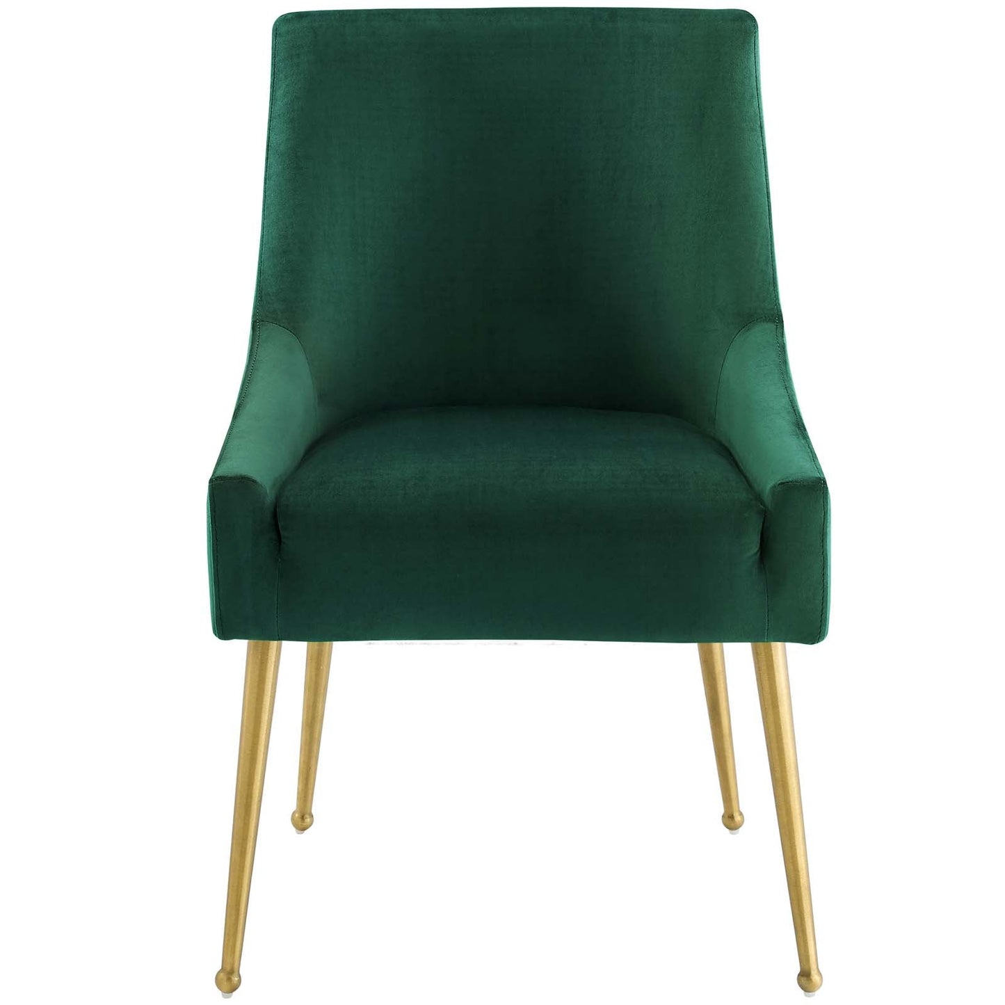 Discern Upholstered Performance Velvet Dining Chair Green EEI-3508-GRN