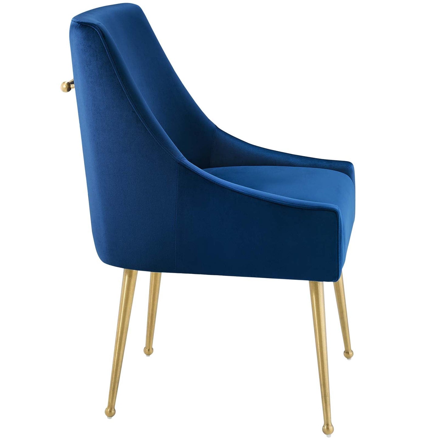 Discern Upholstered Performance Velvet Dining Chair Navy EEI-3508-NAV