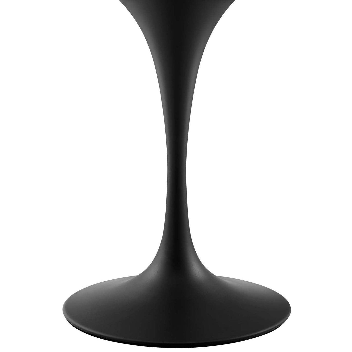 Lippa 28" Round Wood Dining Table Black White EEI-3510-BLK-WHI