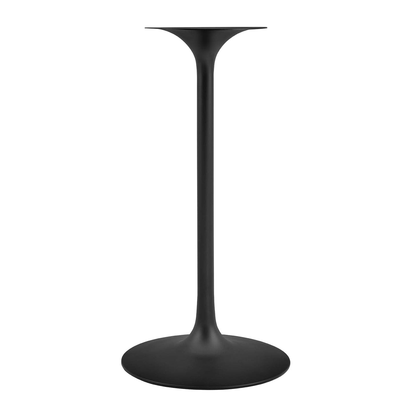 Lippa 28" Round Artificial Marble Bar Table Black White EEI-3547-BLK-WHI