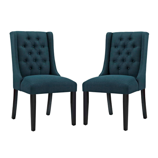 Baronet Dining Chair Fabric Set of 2 Azure EEI-3557-AZU