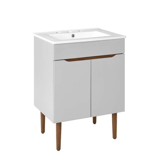 Harvest Bathroom Vanity Gray White EEI-3633-GRY-WHI