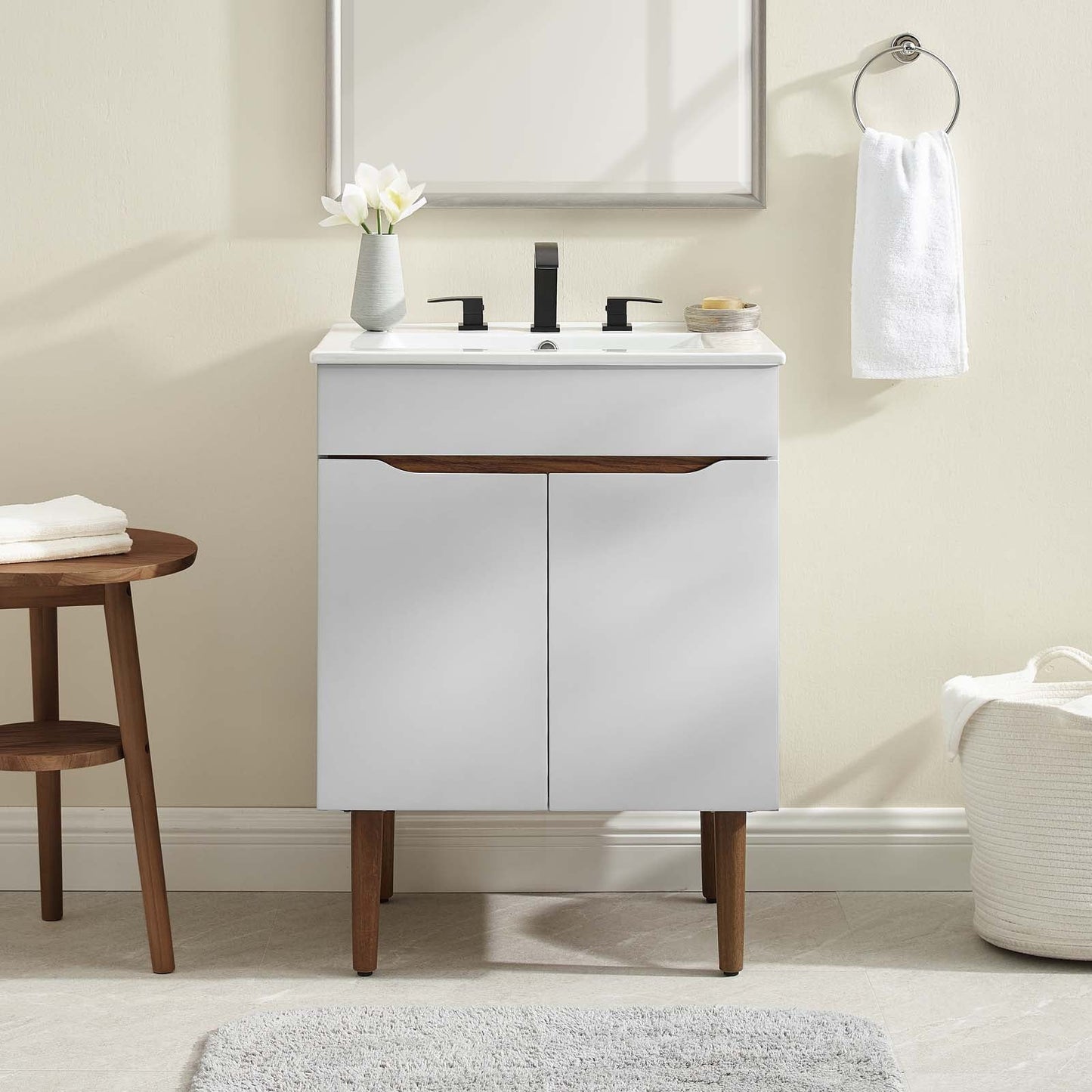 Harvest Bathroom Vanity Gray White EEI-3633-GRY-WHI