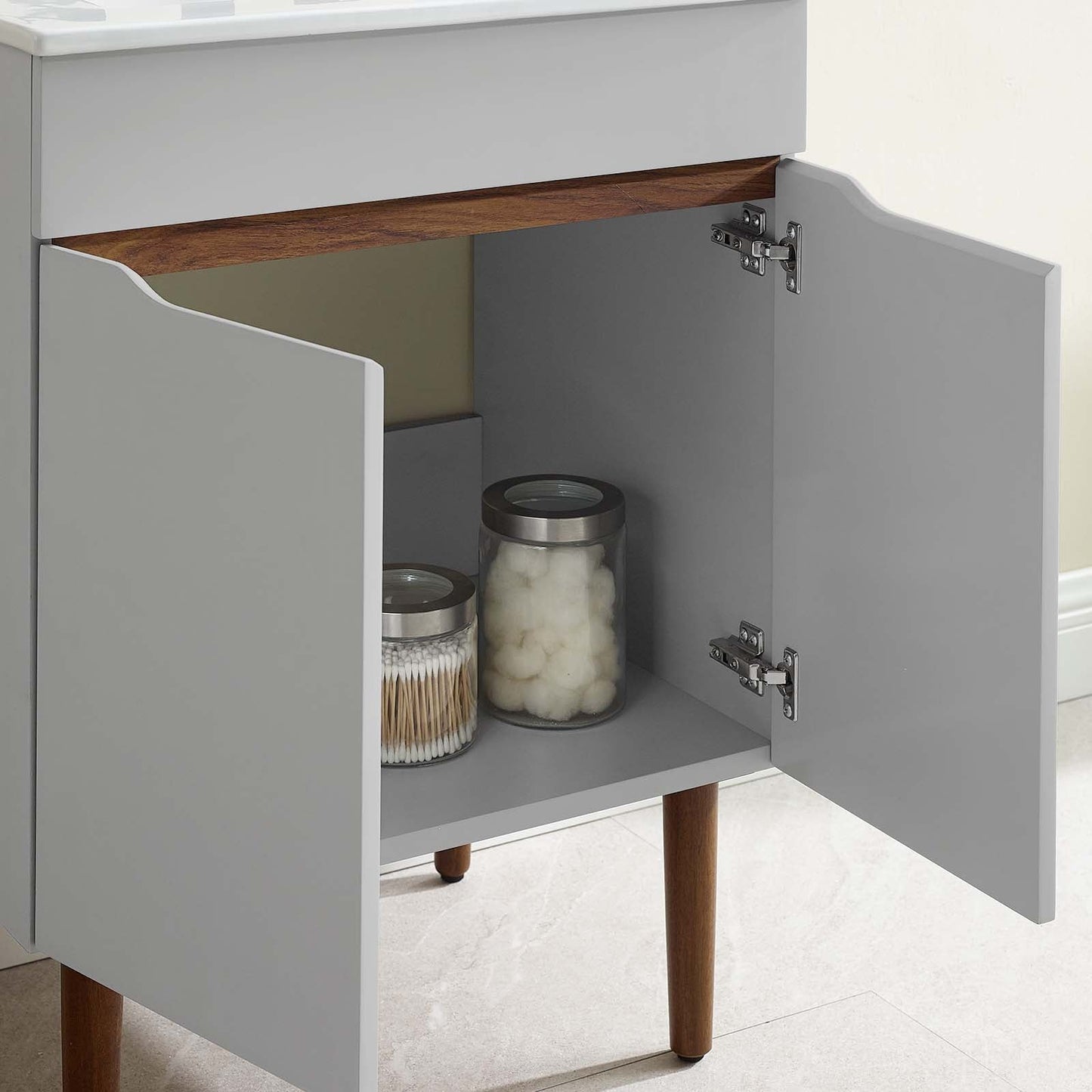 Harvest Bathroom Vanity Gray White EEI-3633-GRY-WHI