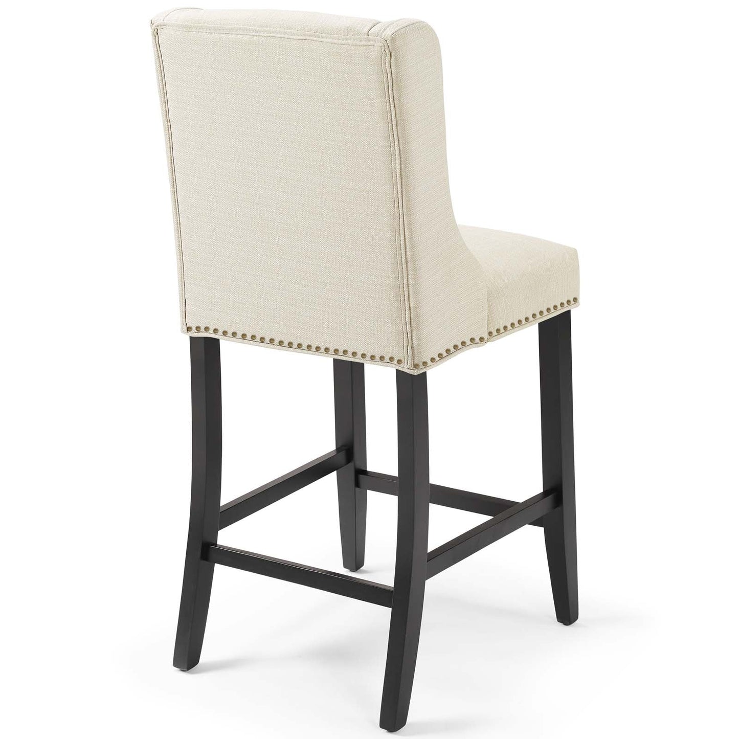 Baron Upholstered Fabric Counter Stool Beige EEI-3735-BEI