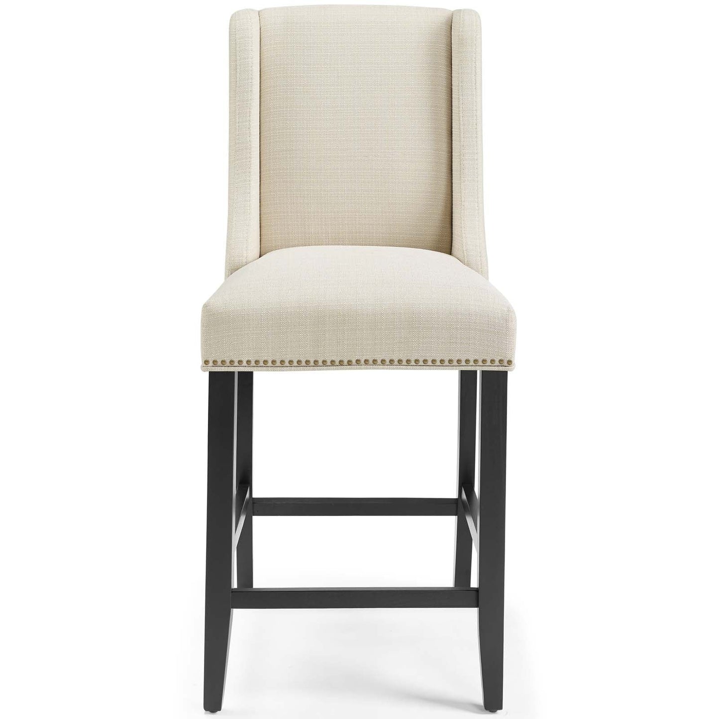 Baron Upholstered Fabric Counter Stool Beige EEI-3735-BEI