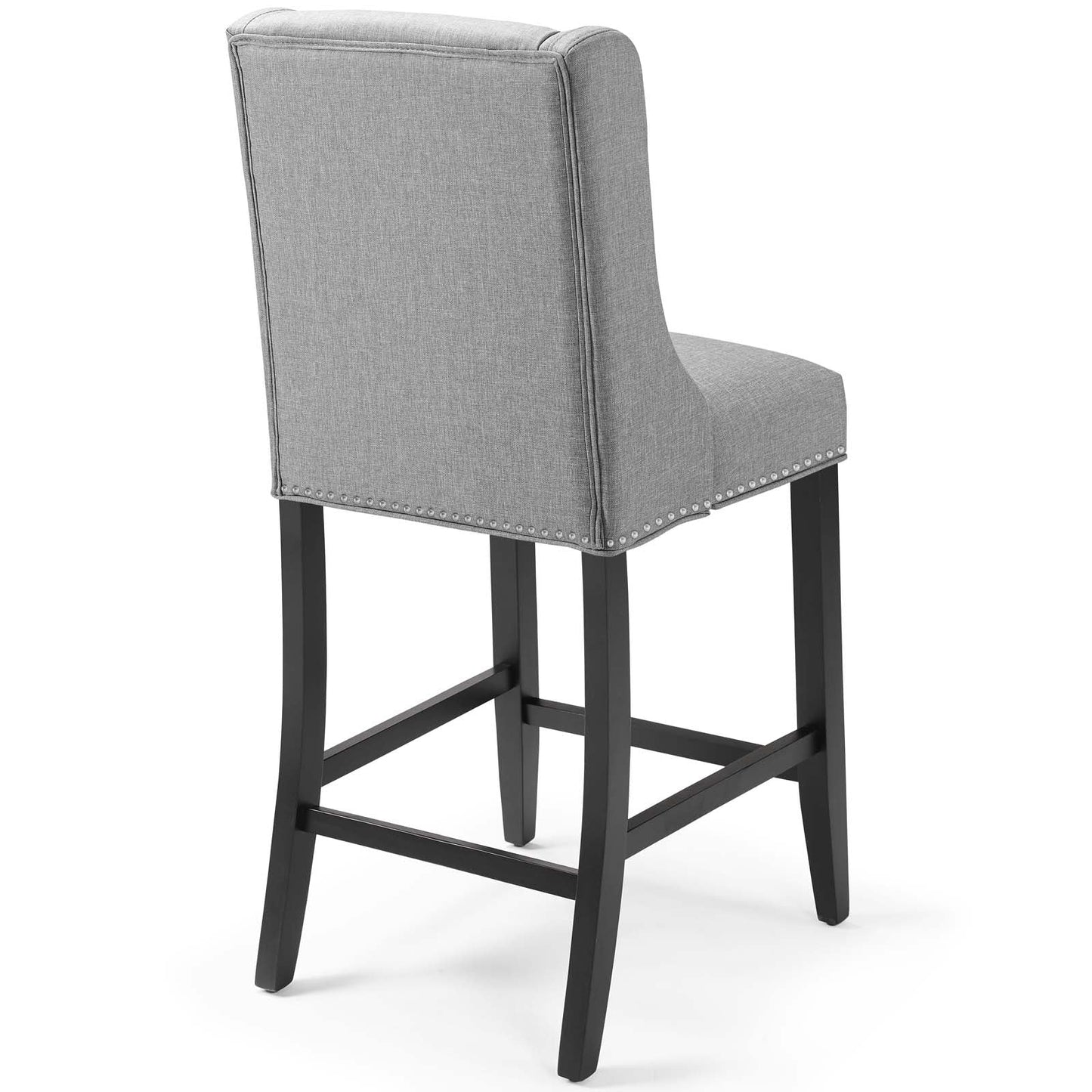 Baron Upholstered Fabric Counter Stool Light Gray EEI-3735-LGR